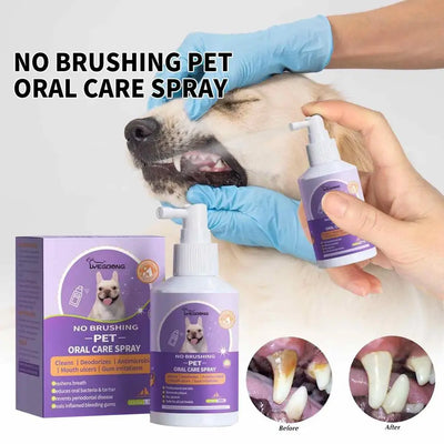 Teeth & Breath Care Pet Spray: Cleans teeth and freshens breath for pets