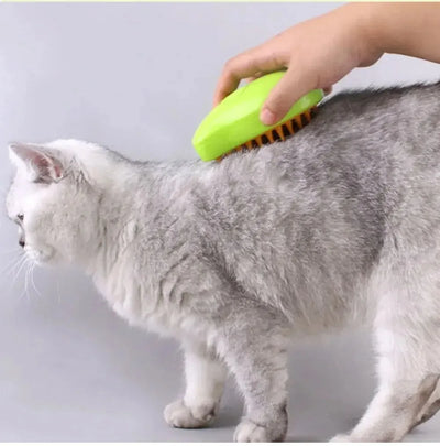 Pawsitive Steam Groomer: 3-in-1 Electric Massage & Shedding Brush