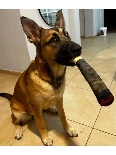 TuffBite Cigar: Indestructible Chew & Squeak Toy For Dogs - CompulShop