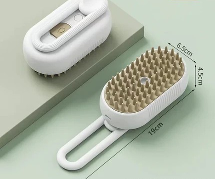 Pawsitive Steam Groomer: 3-in-1 Electric Massage & Shedding Brush